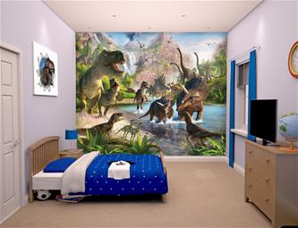 Dinosaurusten maa tapetti 243 x 305 cm