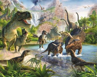 Dinosaurusten maa tapetti 243 x 305 cm-2