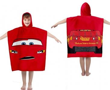Disney Cars Poncho kylpypyyhe hupulla - 100% puuvillaa