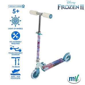 Disney Frozen 2 kokoontaitettava potkulauta, valopyörät-4