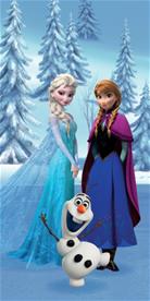 Disney Frozen kylpypyyhe - 100 % puuvillaa