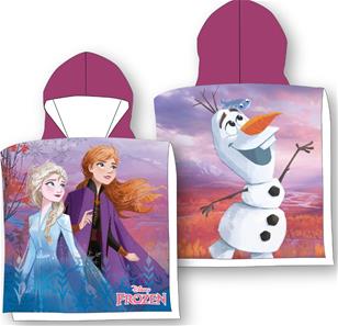 Disney Frozen Poncho kylpypyyhe hupulla - 100% puuvillaa