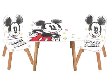 Disney Mickey Classic Puinen pöytä tuoleineen