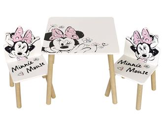 Disney Minnie Classic Puinen pöytä tuoleineen-2