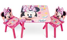 Disney Minnie Mouse Puinen pöytä tuoleineen