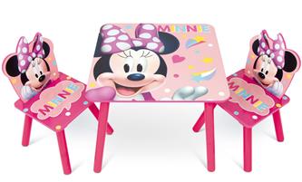 Disney Minnie Mouse Puinen pöytä tuoleineen