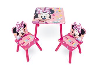 Disney Minnie Mouse Puinen pöytä tuoleineen-2