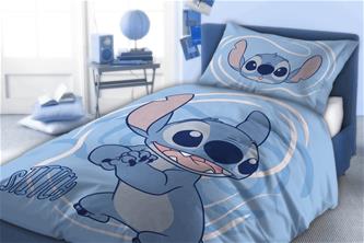 Disney Stitch vuodevaatteet (sininen) - 100 % puuvillaa
