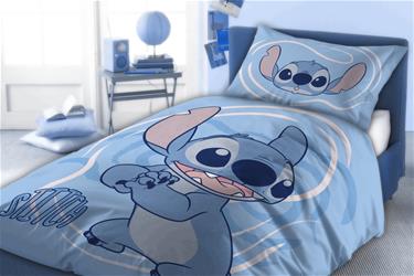 Disney Stitch vuodevaatteet (sininen) - 100 % puuvillaa