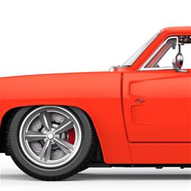 Dodge Charger R/T kauko-ohjattava auto 1:16, 2.4G punainen-6