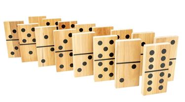 Domino XL puinen puutarhapeli