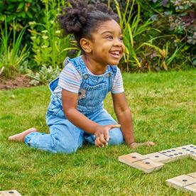 Domino XL puinen puutarhapeli-9