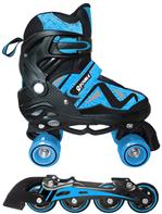 Double 2-in-1 Inline Skates / Side By Side rullaluistimet, sininen