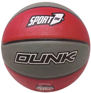 Dunk koripallo koko 7 punainen/harmaa