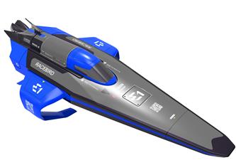 E1 RaceBird Lite RC Hydrofoil kauko-ohjattava vene 2.4GHz RTR, sininen