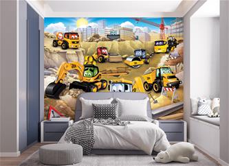 Ensimmäinen JCB-tapettini 243 x 305 cm (2024)