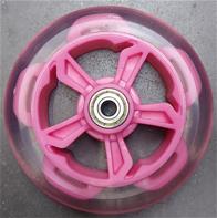 Etupyörä pink MCU-Sport sähköpotkulautaan LED 14.4V/21.6V:lle