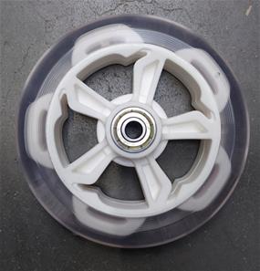 Etupyörä Valkoinen MCU-Sport sähköpotkulautaan LED 14.4V/21.6V:lle