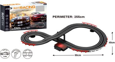 Fast & Control -kilparata lapsille, 255 cm 1:64-2