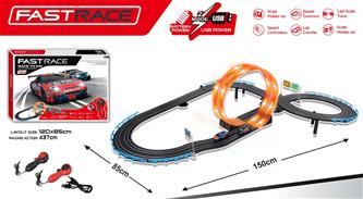 Fast Race -kilparata lapsille, 437 cm 1:64-2