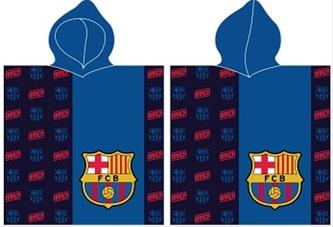 FC Barcelona Poncho kylpypyyhe hupulla - 100% puuvillaa