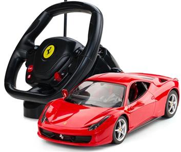 Ferrari 458 Italia kauko-ohjattava auto ohjauspyörällä 1:14