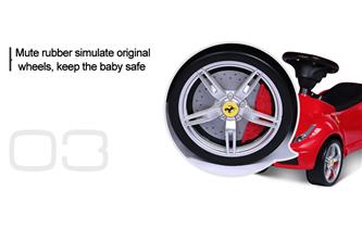 Ferrari 458 Potkuauto nahkaistuimella-5