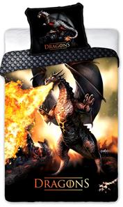 Fire Dragon vuodevaatteet 140x200 cm - 100 prosenttia puuvillaa