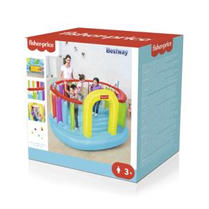Fisher-Price pomppulinna 226 x 175 x 138 cm sis. sähköisen pumpun.-6