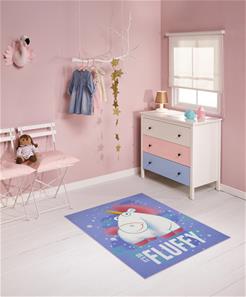 Fluffy Unicorns De Luxe lasten matto 95x125 cm-2