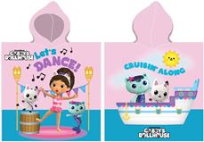 Gabby's Dollhouse Poncho kylpypyyhe hupulla - 100% puuvillaa