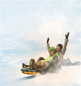 Galactus Kaksoiskelkka ohjauspyörällä, oranssi-2