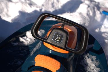 Galactus Kaksoiskelkka ohjauspyörällä, oranssi-5