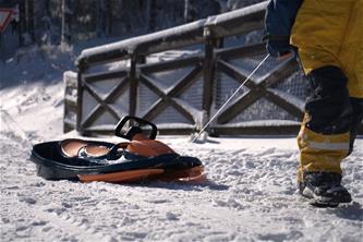 Galactus Kaksoiskelkka ohjauspyörällä, oranssi-7