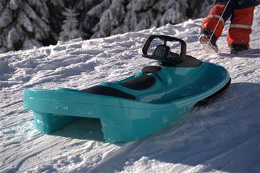 Galactus Kaksoiskelkka ohjauspyörällä, polarin sininen-10