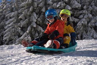 Galactus Kaksoiskelkka ohjauspyörällä, polarin sininen-11