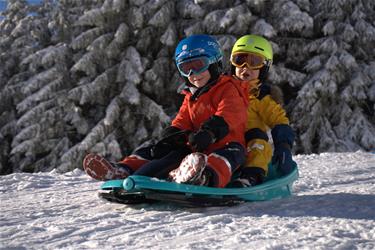 Galactus Kaksoiskelkka ohjauspyörällä, polarin sininen-11