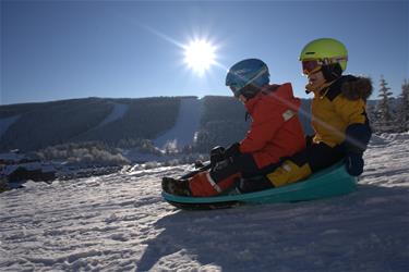 Galactus Kaksoiskelkka ohjauspyörällä, polarin sininen-12