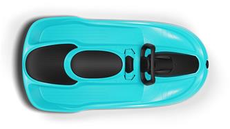 Galactus Kaksoiskelkka ohjauspyörällä, polarin sininen-3