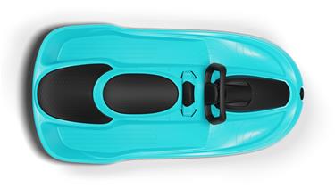 Galactus Kaksoiskelkka ohjauspyörällä, polarin sininen-3