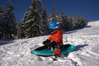 Galactus Kaksoiskelkka ohjauspyörällä, polarin sininen-8