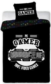 Gamer vuodevaatteet 140x200 cm - 100 prosenttia puuvillaa