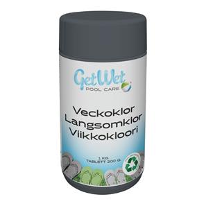 GetWet Viikkokloori 200g - 1kg