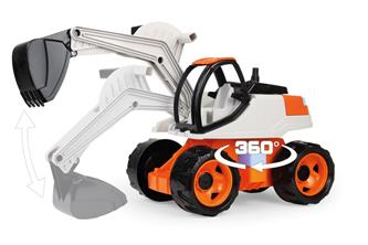 GIGA TRUCKS Kaivinkone Pro – oranssi/beige, 63 cm-2