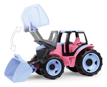 GIGA TRUCKS traktori etukuormaajalla - vaaleanpunainen, 62 cm-2