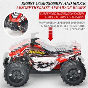Guokai ATV 1:16 4WD kauko-ohjattava 2.4Ghz 35km/h punainen-4