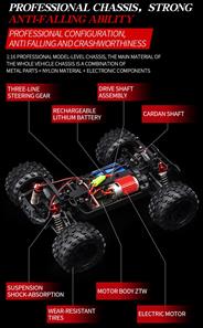 Guokai ATV 1:16 4WD kauko-ohjattava 2.4Ghz 35km/h punainen-6