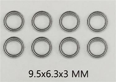 Guokai laakerit 9.5X6.3X3 MM