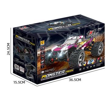 Guokai MonsterTruck 1:16 4WD kauko-ohjattava 2.4Ghz 35km/h punainen-2