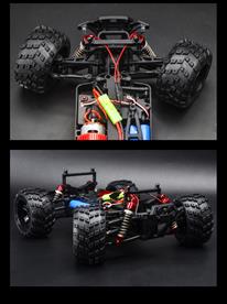 Guokai MonsterTruck 1:16 4WD kauko-ohjattava 2.4Ghz 35km/h punainen-6